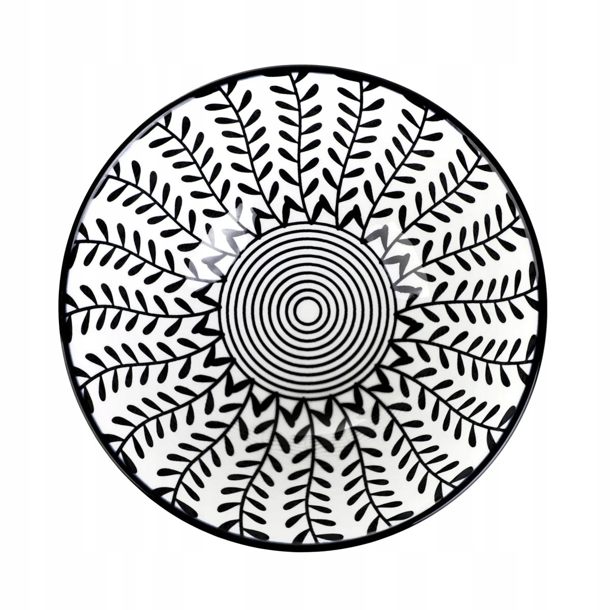 Miska NAVIA czarna w listki 16 cm HOMLA Kod producenta 218708