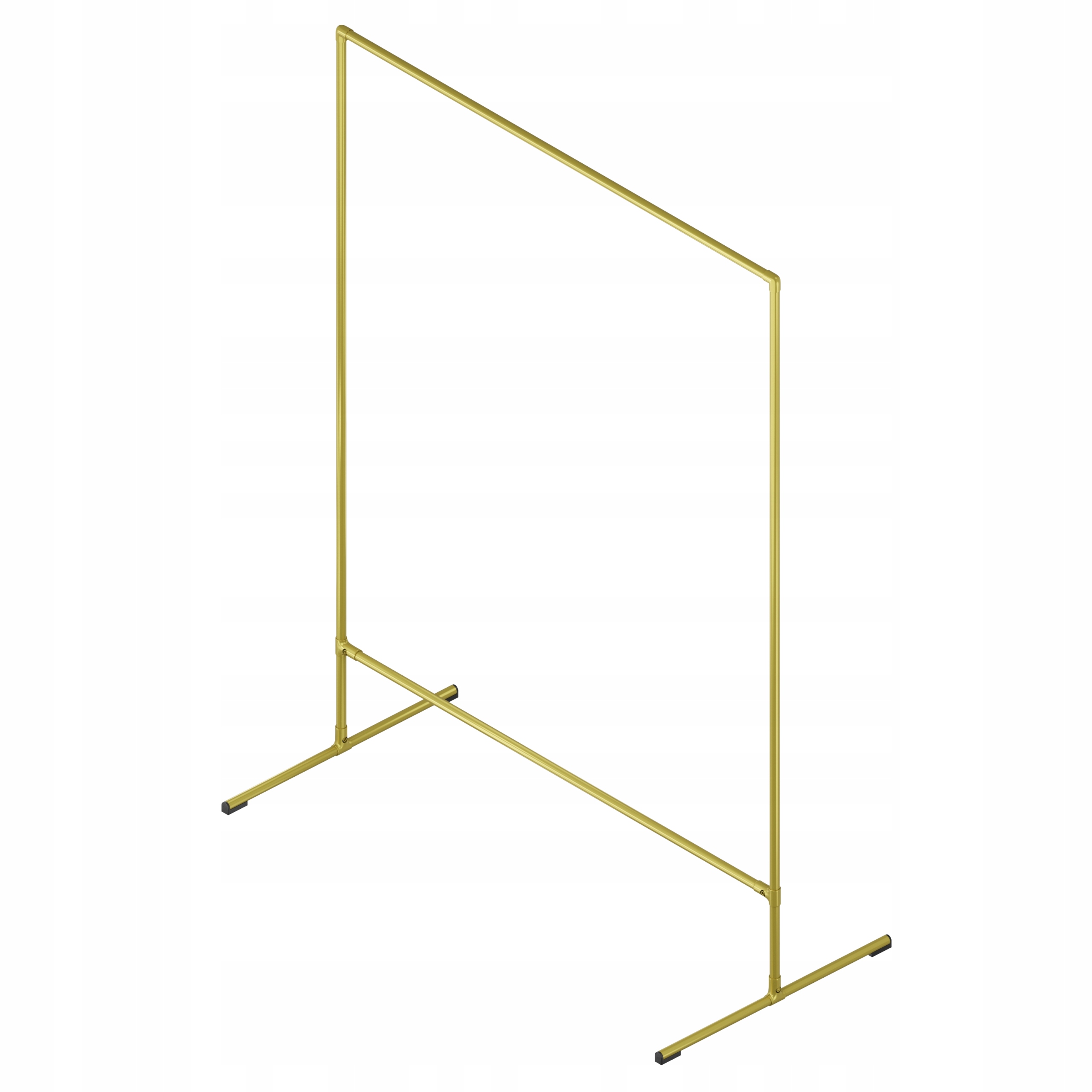 Stojanový Věšák Na Oblečení Kovový Stojan Zlatý 1,5x2 m Fonger
