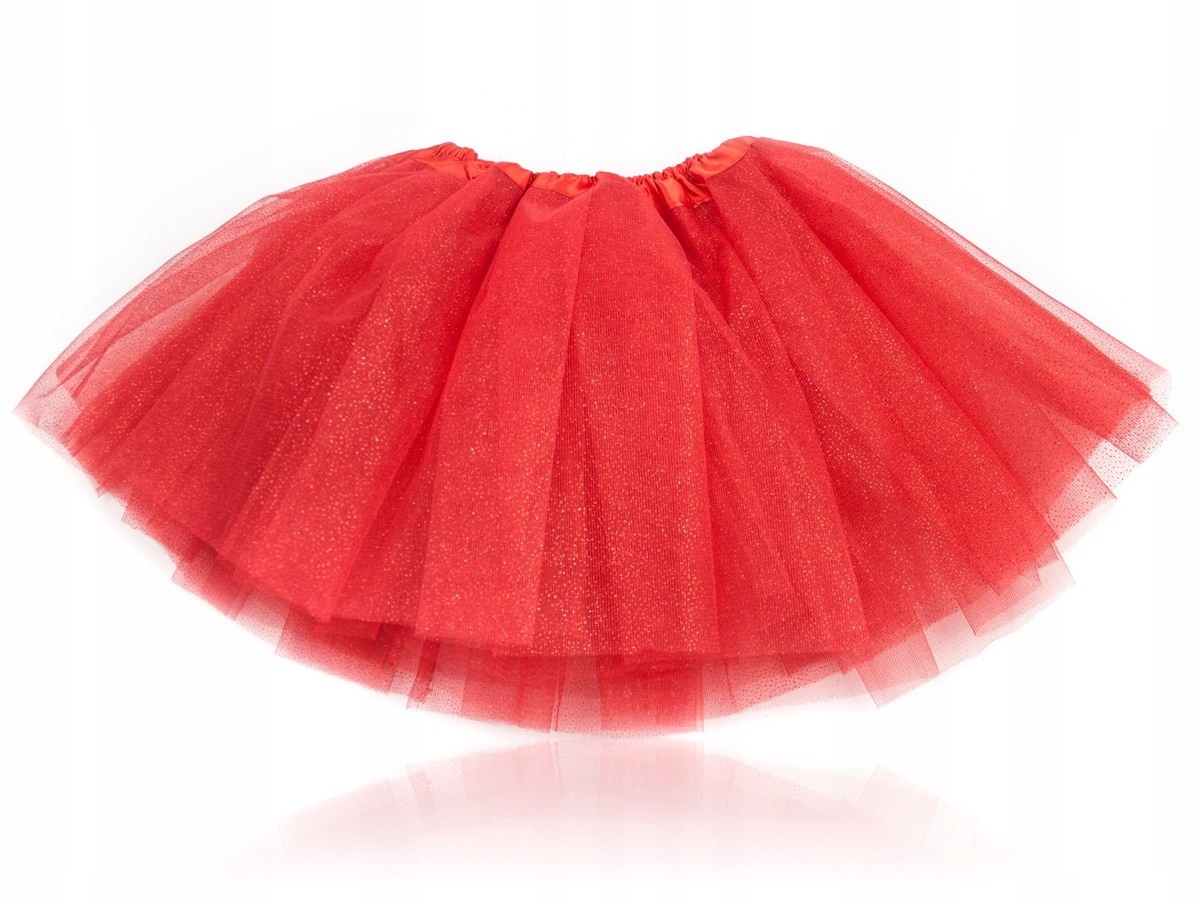 

Klasyczna Spódnica tiulowa Tutu 30cm czerwona