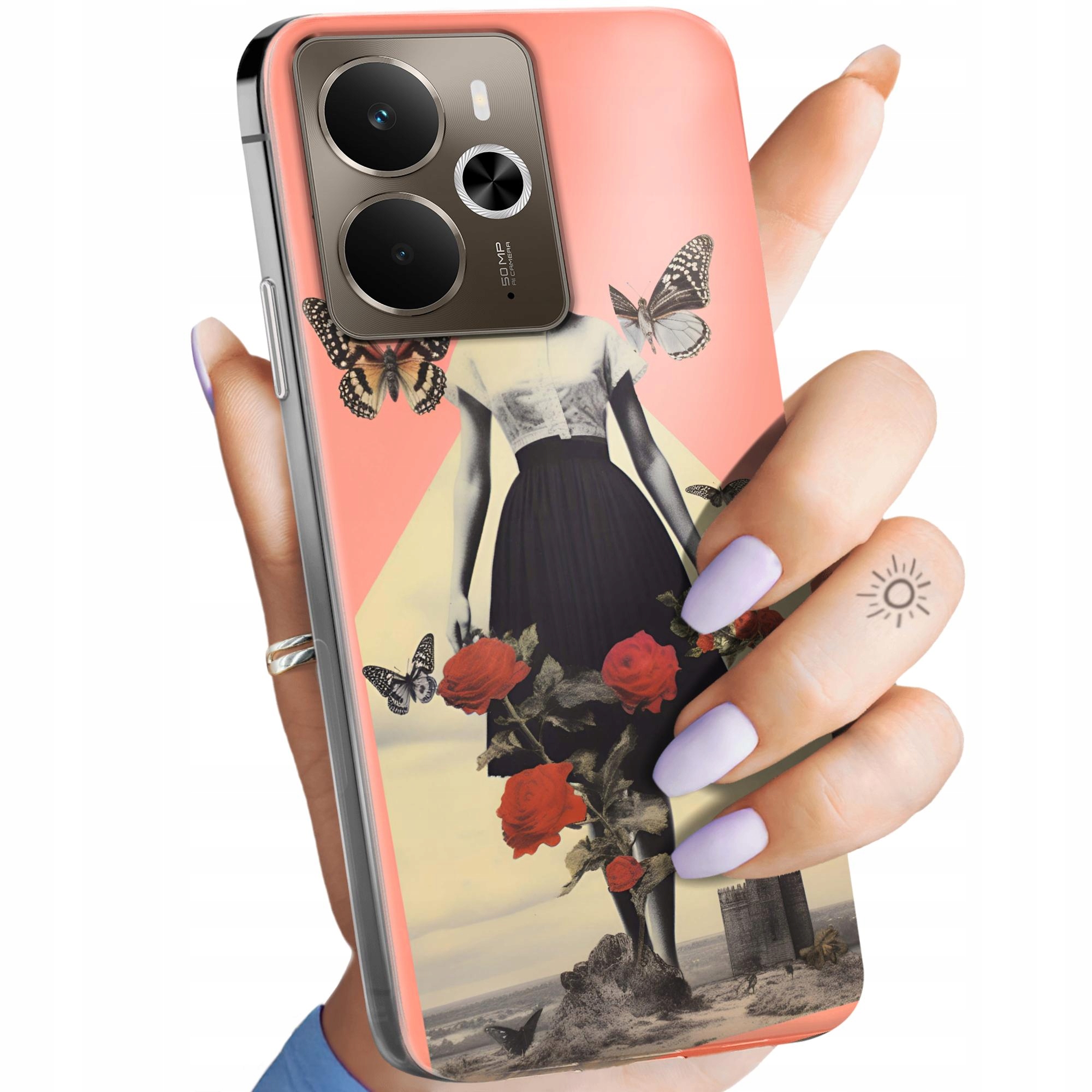 Etui Do Realme 14 5G 14T 5G Collage Retro Vintage Obudowa Pokrowiec