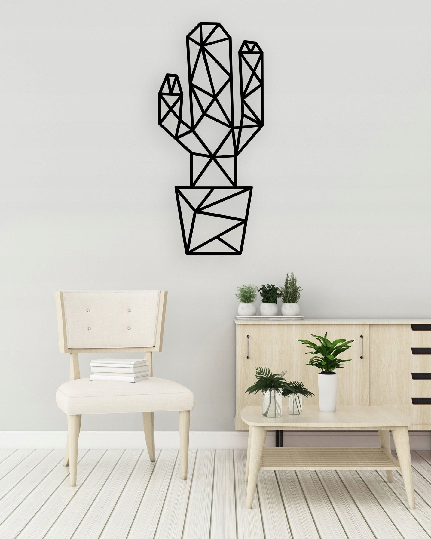 Dekoracja ścienna A118 KAKTUS GEOMETRYCZNY 30x14 Marka inna