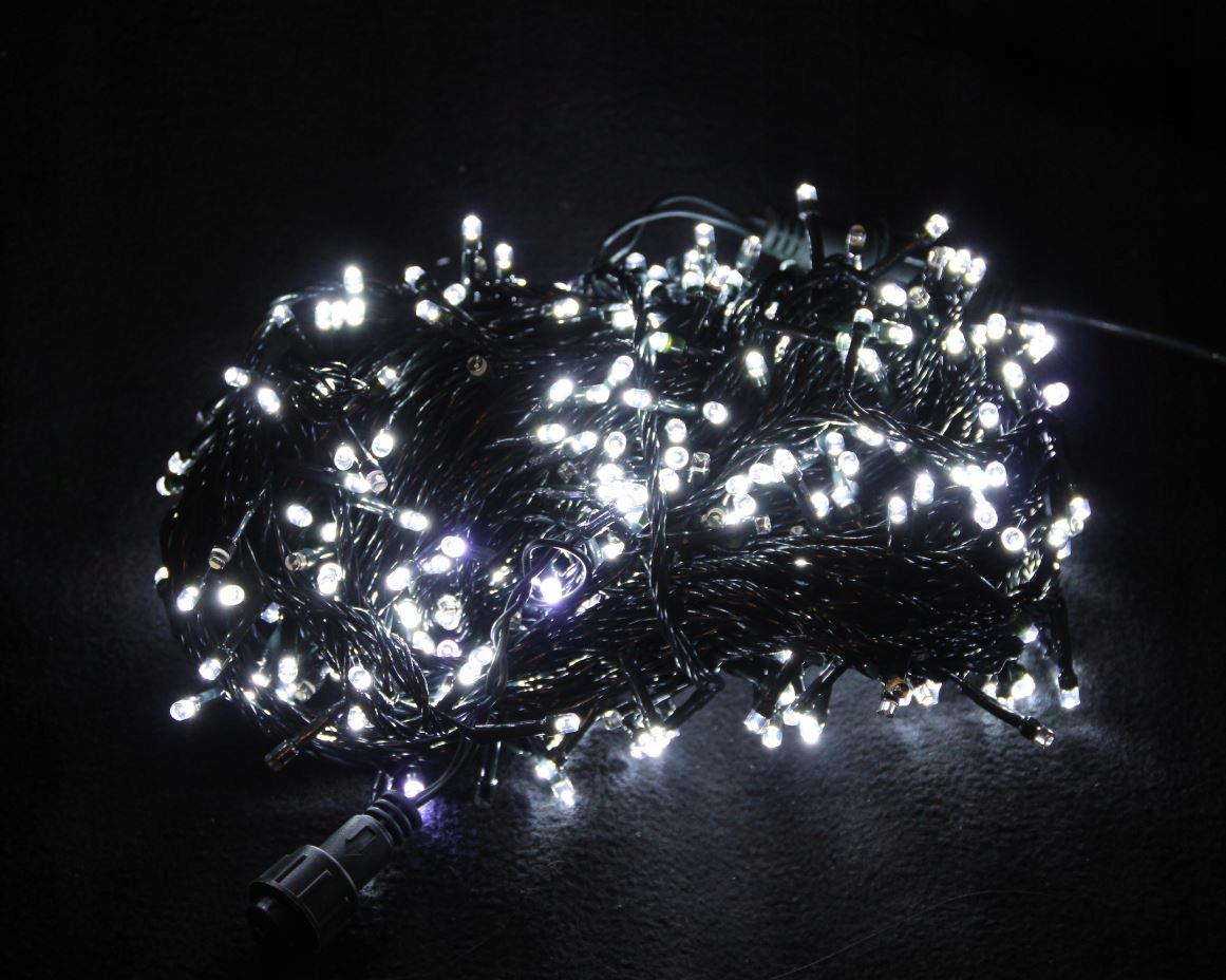 

Lampki Choinkowe 100 Led Zimny Biały Biały Flash