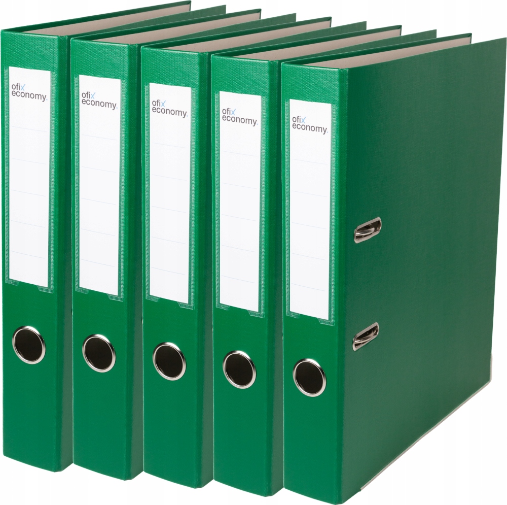 

Segregator A4 50mm Wzmocniony Okuty Zielony x 5