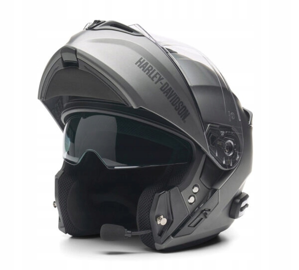 Kask Motocyklowy Harley Davidson Outrush R Bluetooth Szary Mat XXL