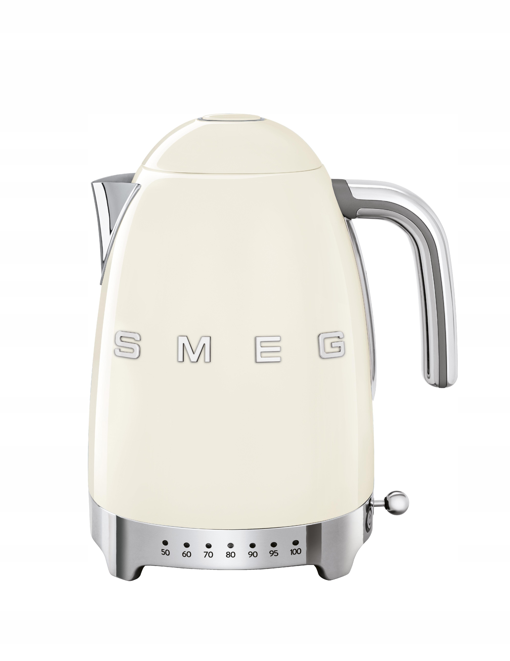 Elektrická kanvica s reguláciou teploty 1,7 l krémová Smeg 50's Style