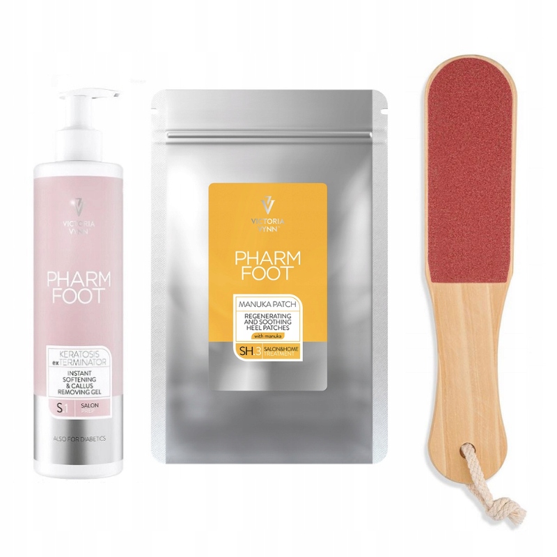 Sada Pharm Foot Hladké paty Gel Náplasti na manukový med