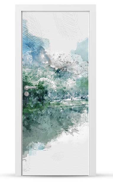 Okleina nálepka na vnější dveře Nábytková samolepicí Snadné Lepení