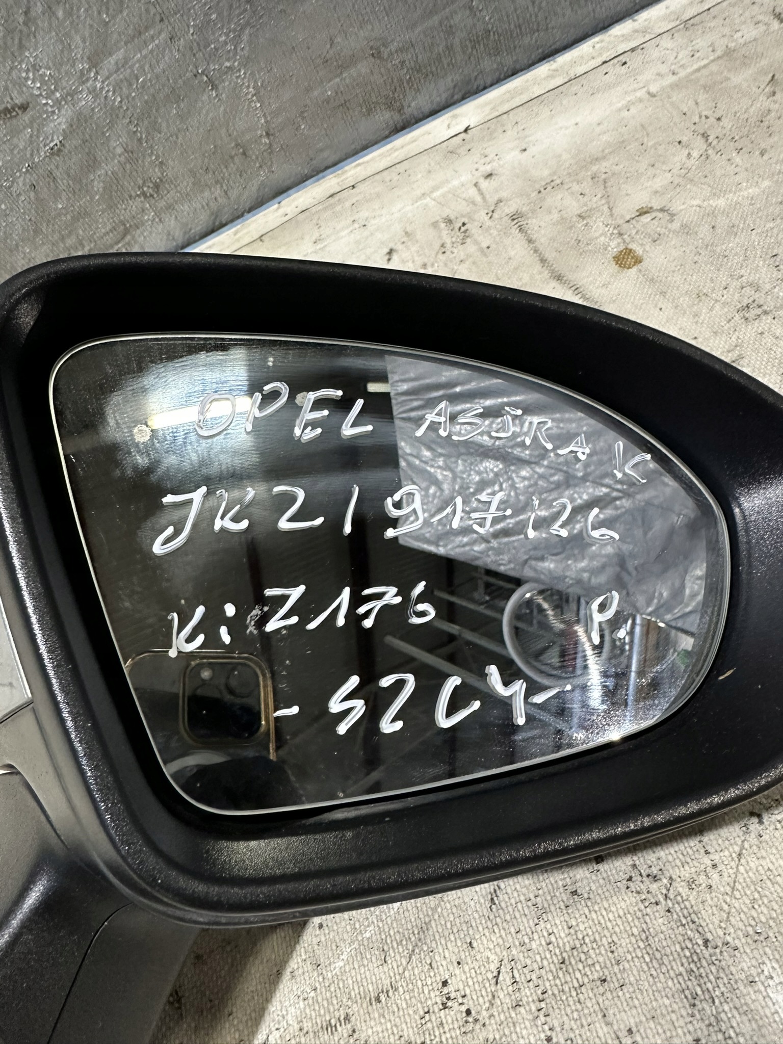 mirror right 5PIN OPEL ASTRA K KOMBI 2019R.