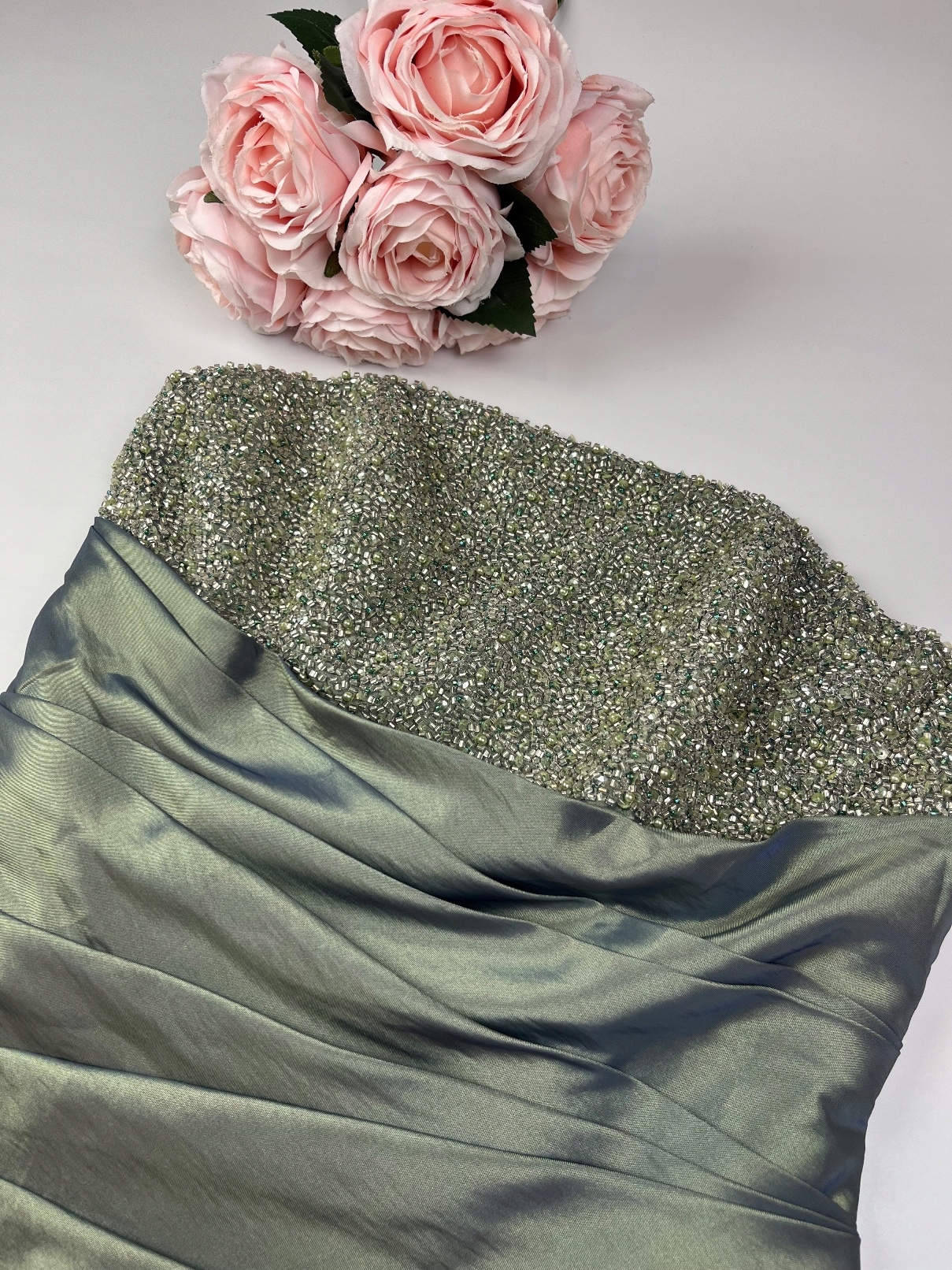 Sukienka zielono srebrna Blush Prom by Alexia US S Kolor zielony