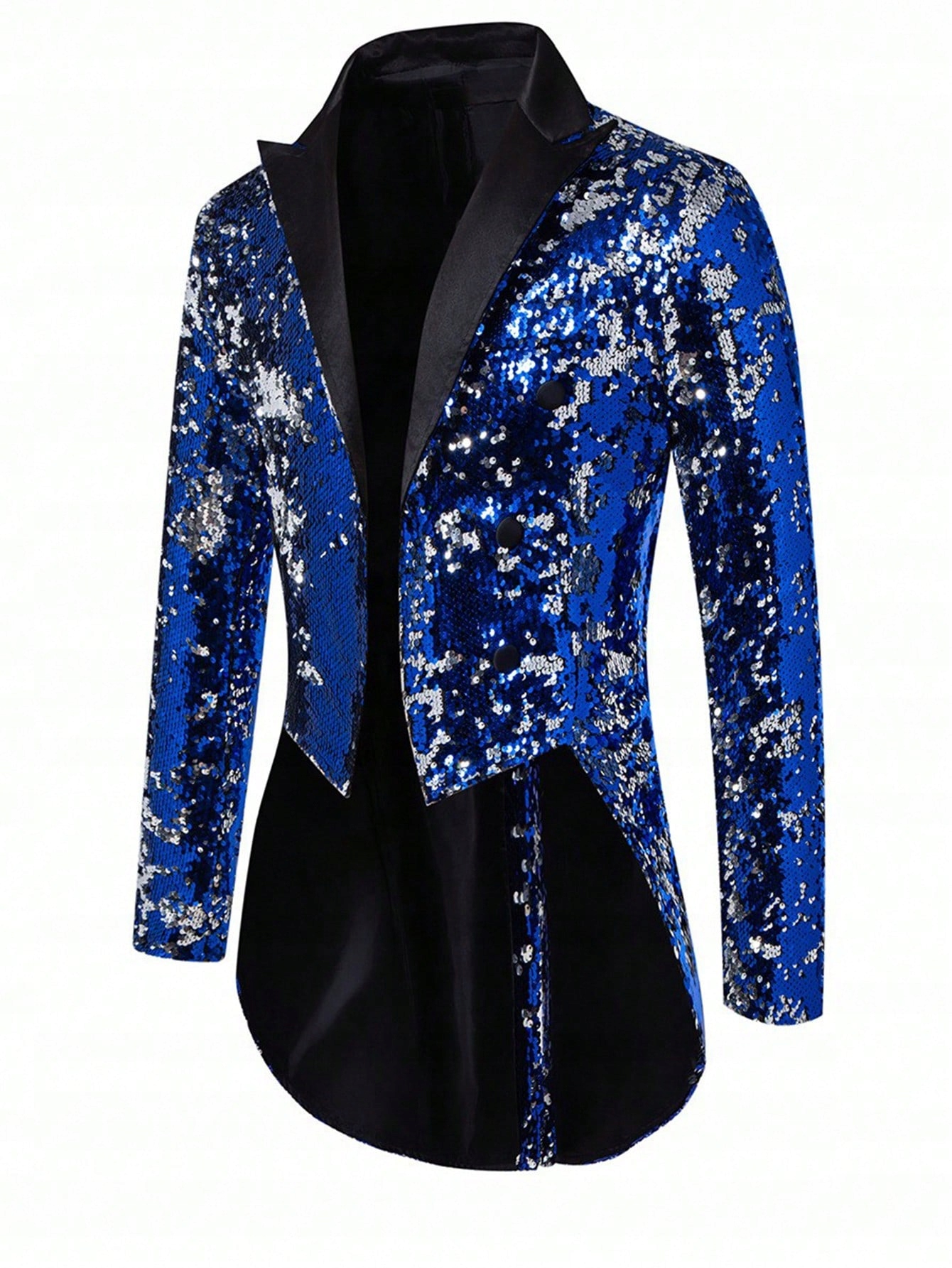 Sako Párty Sako Frak Modré Shein XXL