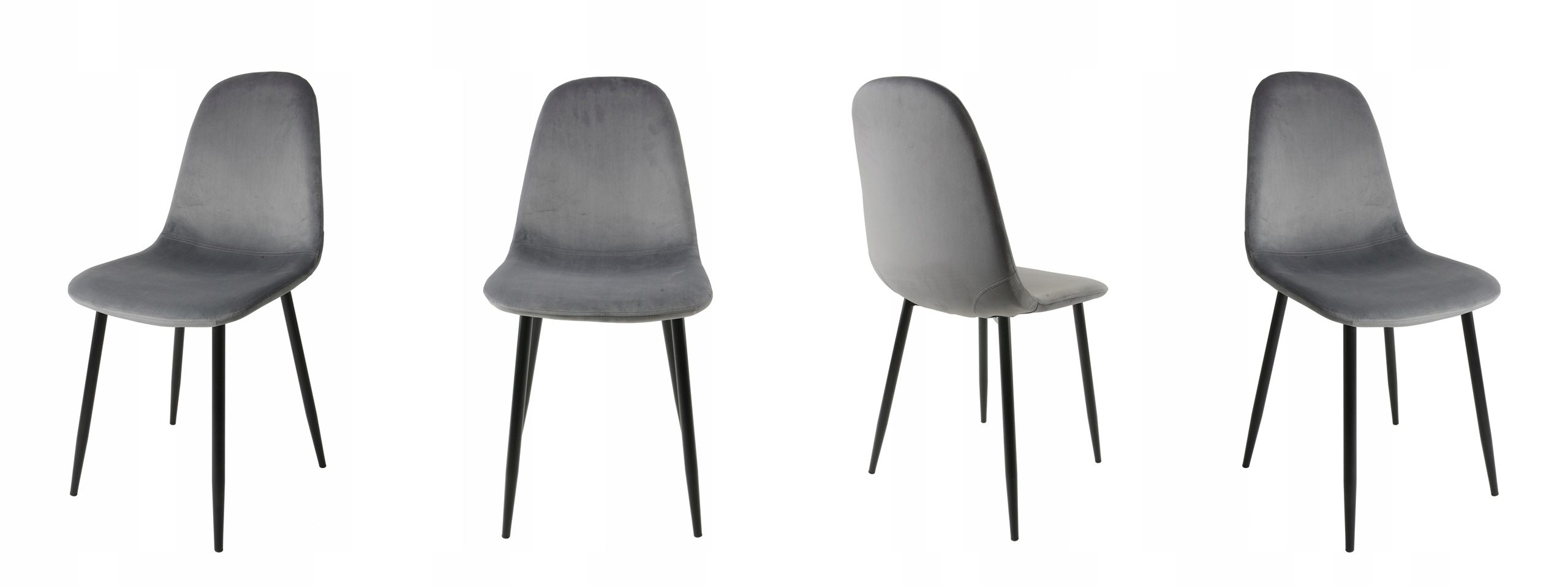 Krzesło Dankor Design dsw welur c.szary czarne Marka Dankor Design