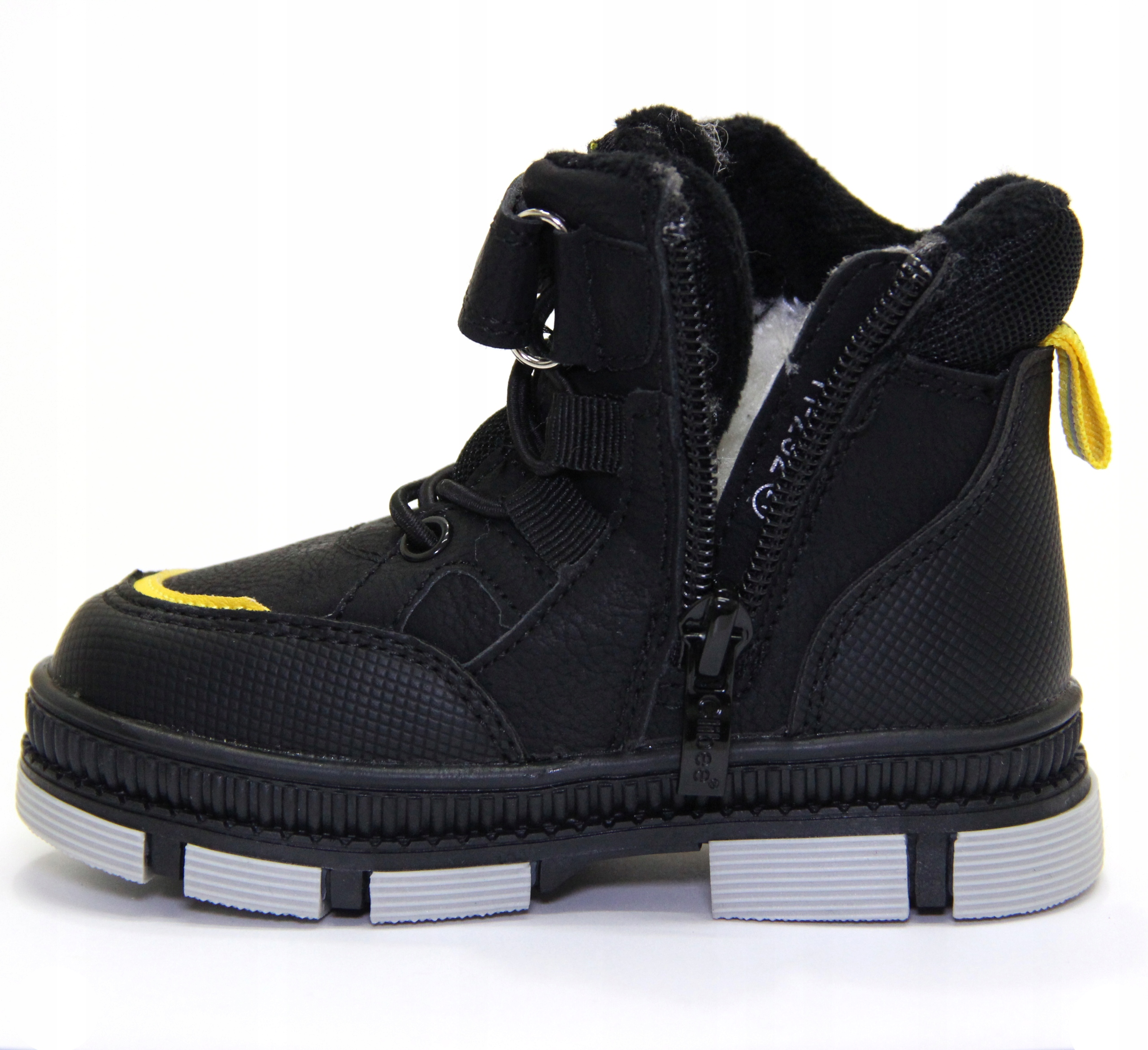 ŚNIEGOWCE kozaki 22/14,6cm owcza wełna odblaski Marka Clibee