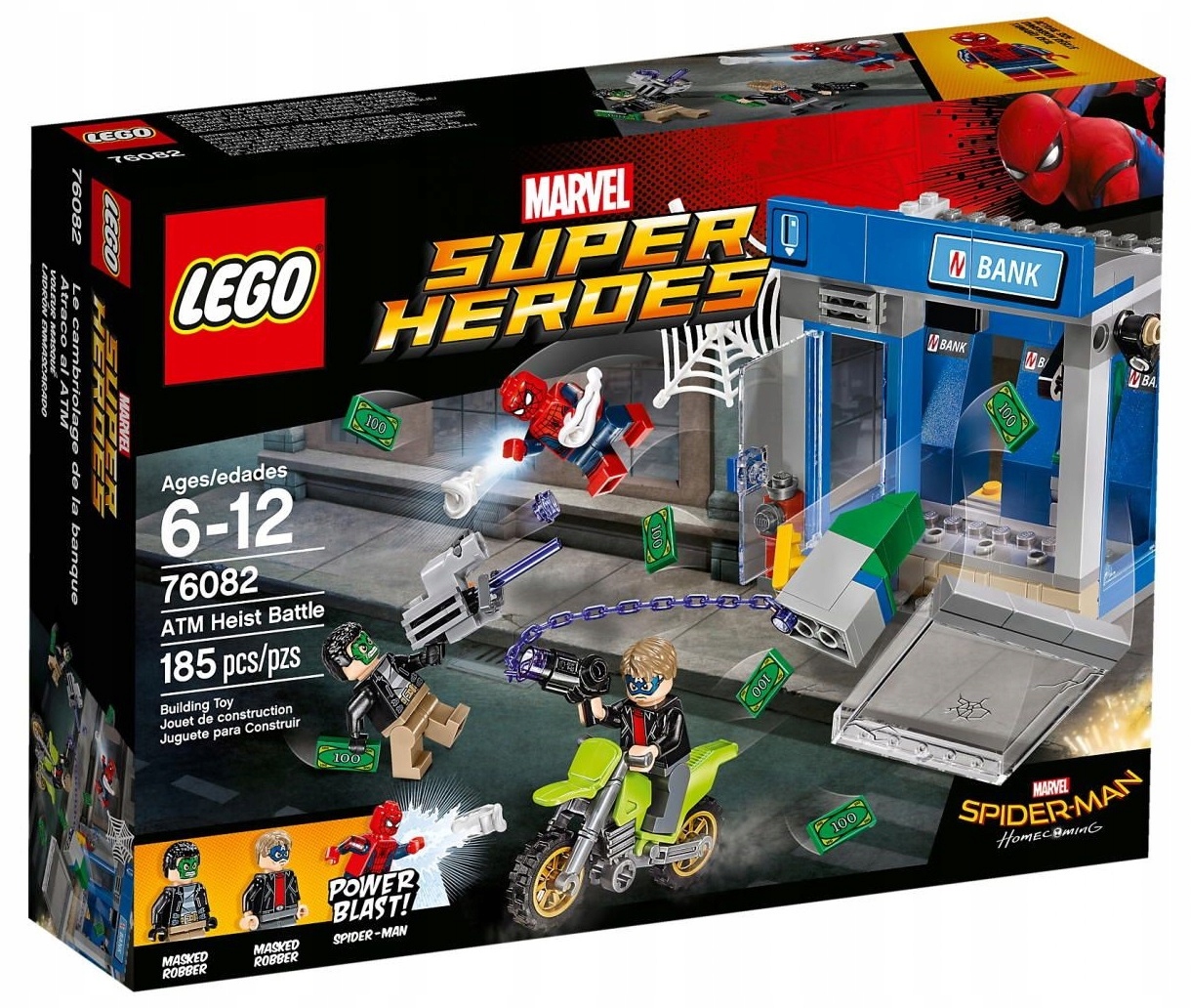 Lego 76082 Marvel Heroes Walka o bankomat Spider-Man Nowy