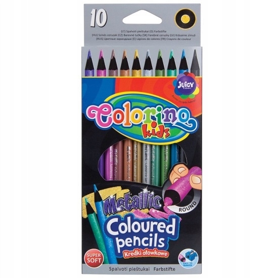

Kredki ołówkowe okrągłe, metalic