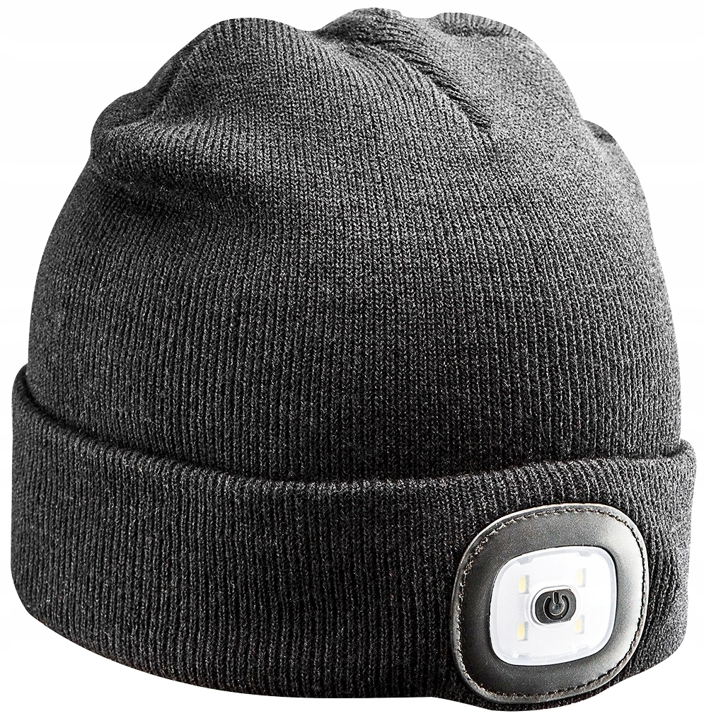 CZAPKA Z LATARKĄ LED ZIMOWA WĘDKARSKA MYŚLIWSKA