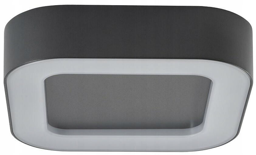 Stropná lampa Dom Vonkajší strop Puebla Čierna 12W Led 3000K IP54 20cm