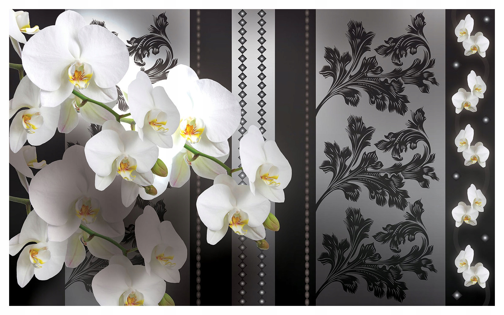 Fototapeta Bílé orchideje Elegance a harmonie interiéru 200x140 lepidlo
