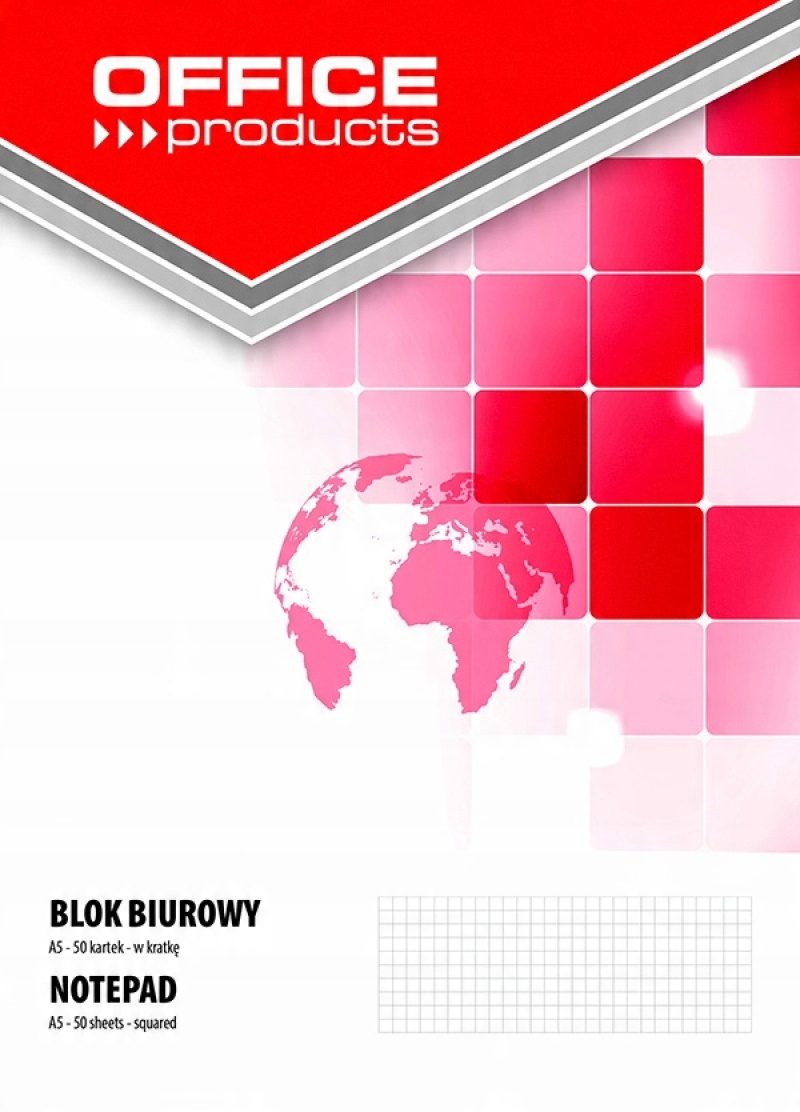 

Blok biurowy A5 w kratkę 50 kart 70gsm