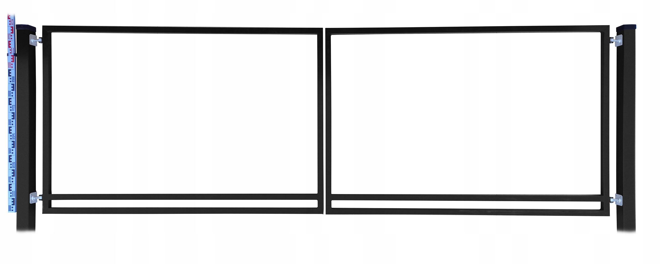 Brána Rama pro štafle a panely 1320 cm Černá RAL9005 Sloupky štafle
