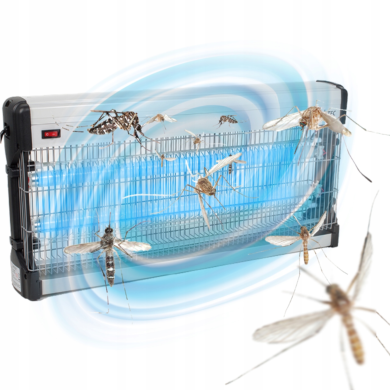 LAMPA OWADOBÓJCZA Na Owady 350m2 40W 3000Volt Zastosowanie przeciwko komarom muchom osom