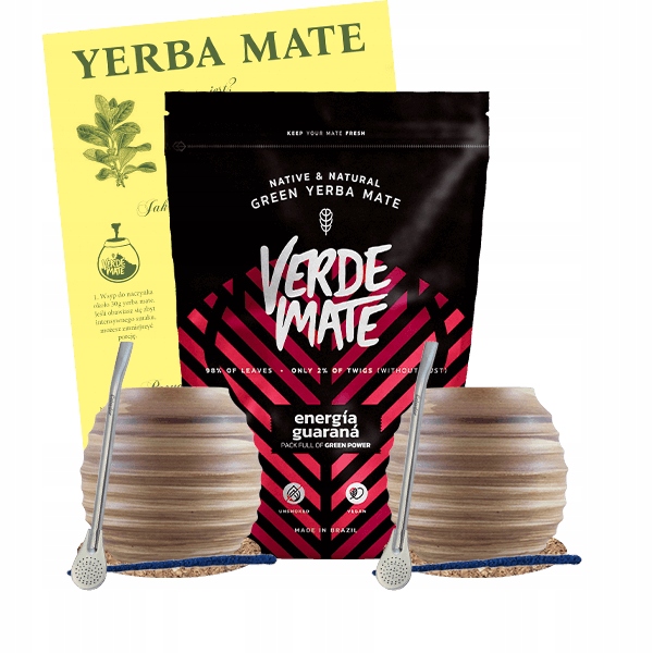Sada pro dva Yerba Mate Verde Mate Energia Guarana