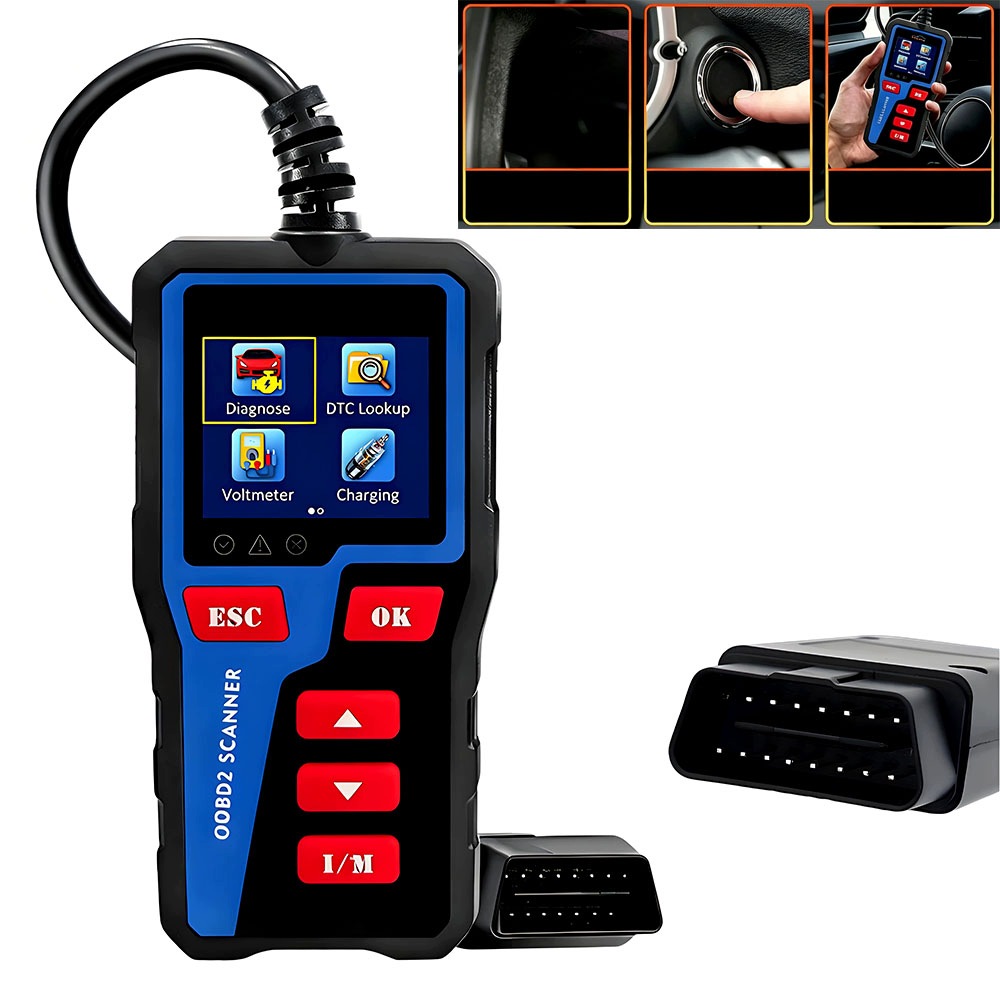 Tester diagnostického rozhraní OBD2 Pl Scanner Vylepšené menu