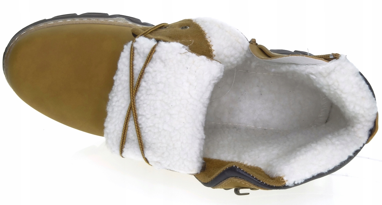 ZIMOWE BUTY TREKKINGOWE MĘSKIE OUTDOOR SOLIDNE OCIEPLANE TRAPERY Ocieplenie tak