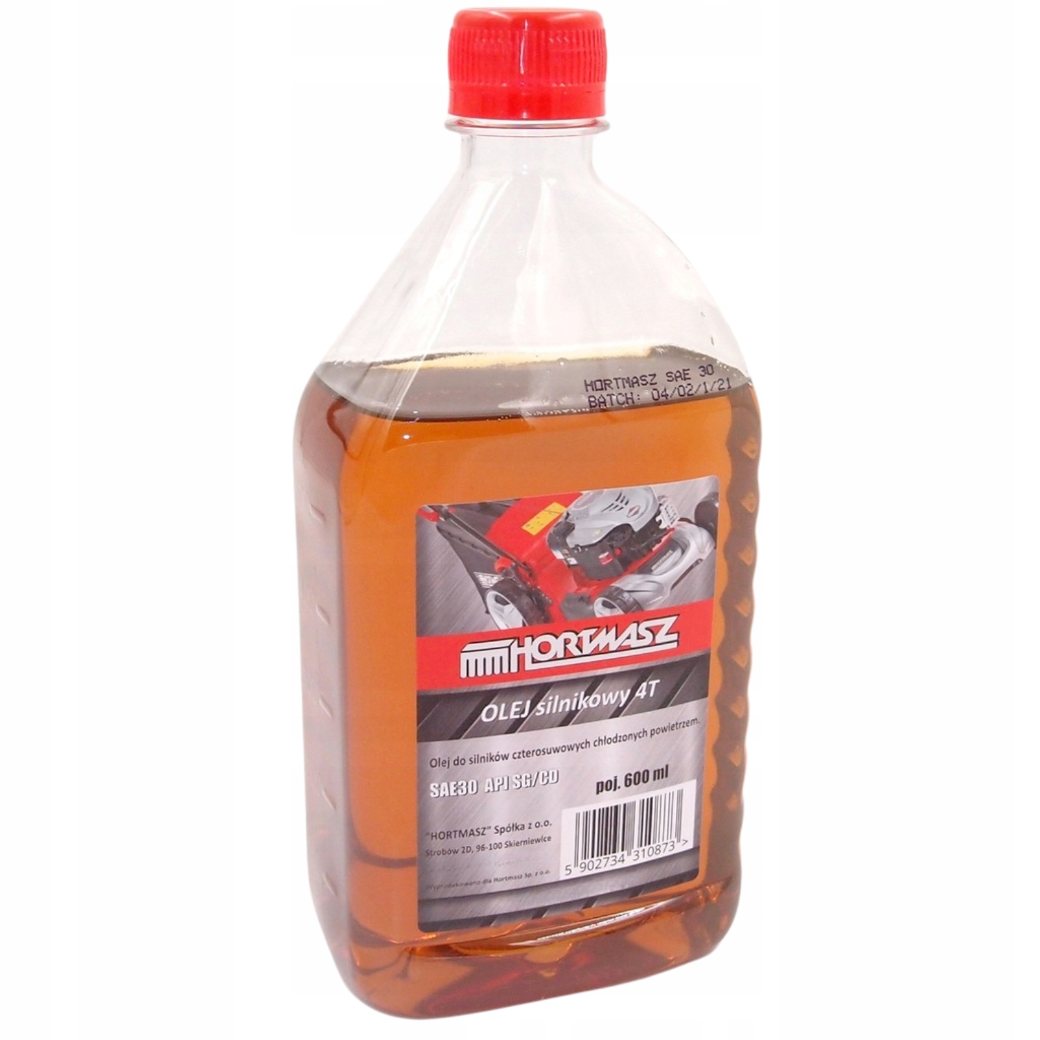 OLEJ SILNIKOWY SAE30 0.6L API SG/CD 600ML HORTMASZ KOSIARKI GLEBOGRYZARKI