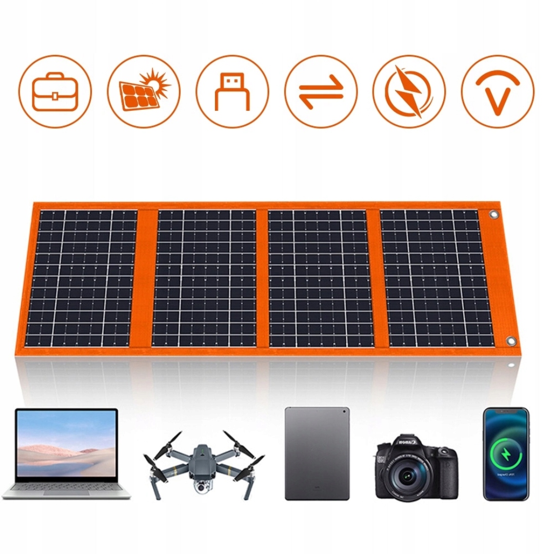 Solární Nabíječka Pro Telefon 25W Usb-c Skládací, Voděodolná, IP55