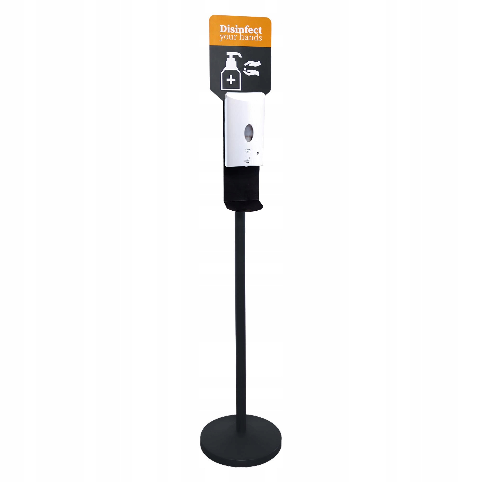 Aps 98250 Stojan na dezinfekci, kov, černý, 163 cm
