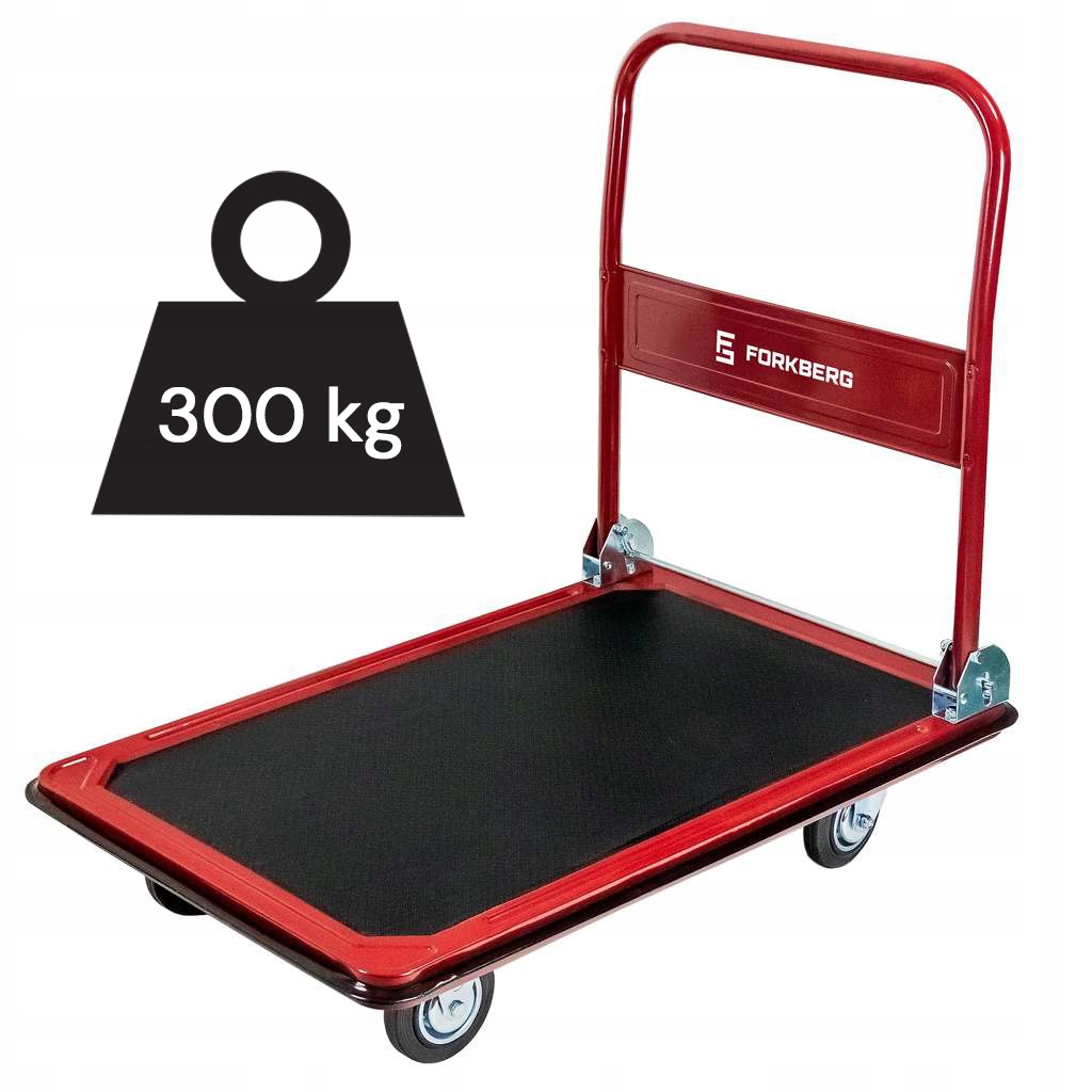 Přepravní plošinový skladový vozík 300 kg Otočná Ložisková Kola