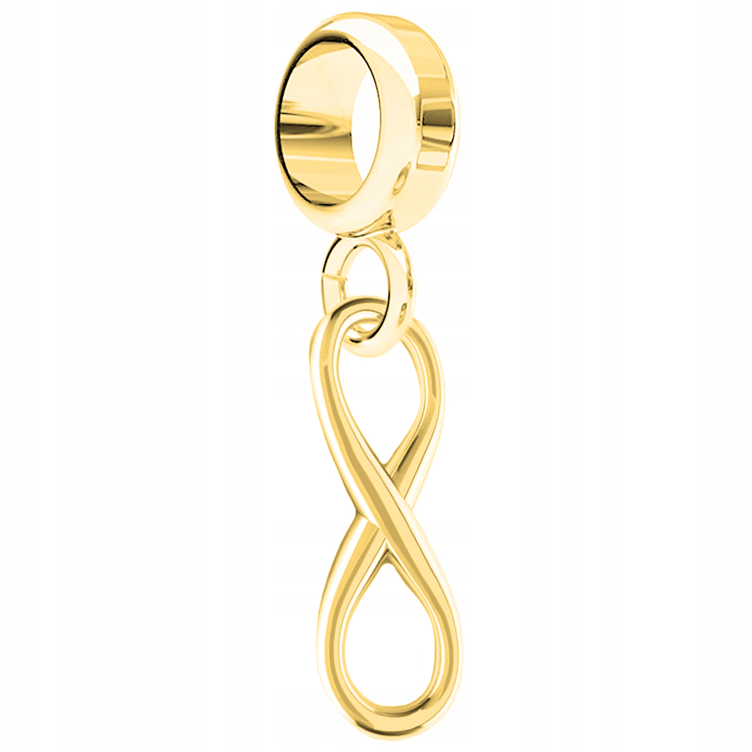 Charms Zlatý s nekonečnem Infinity Osmička Nekonečno Stříbro 925