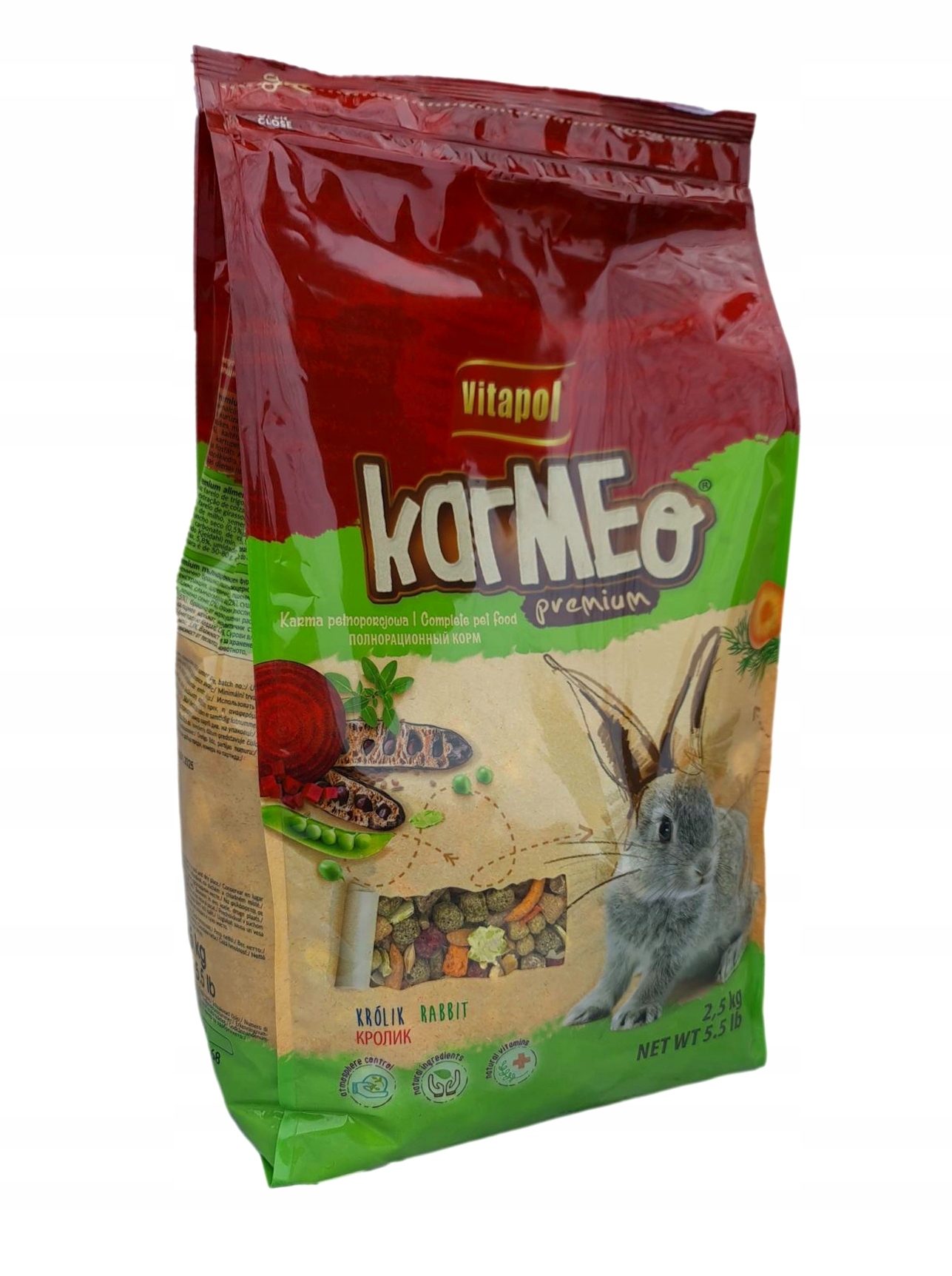 Vitapol KARMEO Premium karma dla KRÓLIKA 2,5 kg. EAN (GTIN) 5904479012685