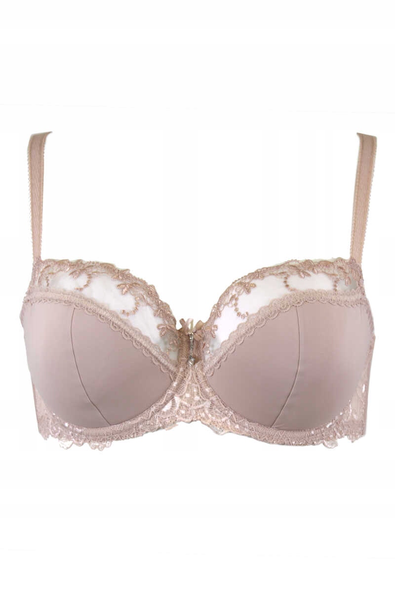 Podprsenka Ava Novato 1030 Polovyztužená S Výšivkou Béžová 80G