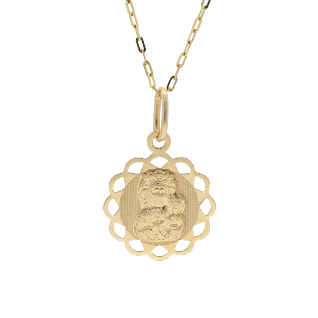 Zlatý medailonek Panna Maria Čenstochovská 585