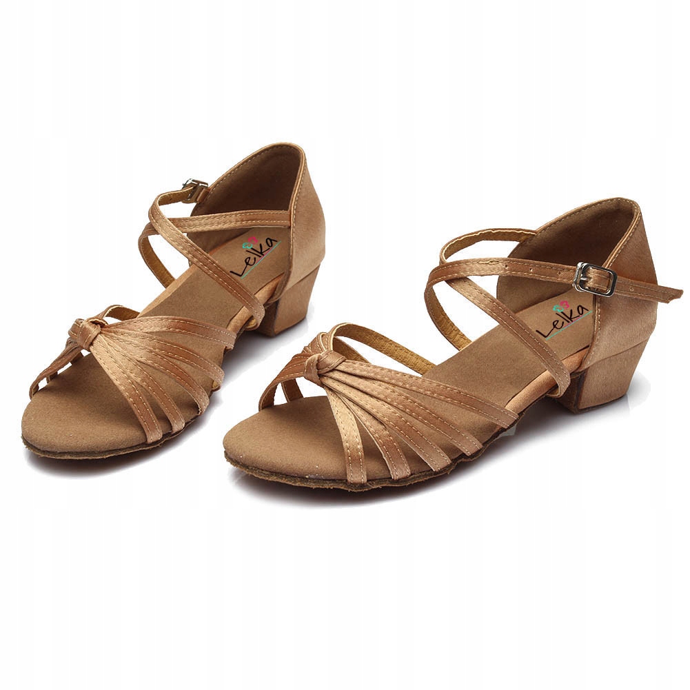 Buty Do Tańca Taneczne Występowe Dziewczęce Latino 3cm