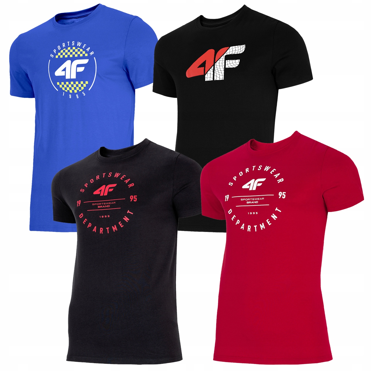 

Koszulka Męska 4F T-shirt Koszulki x 4 Zestaw KT14