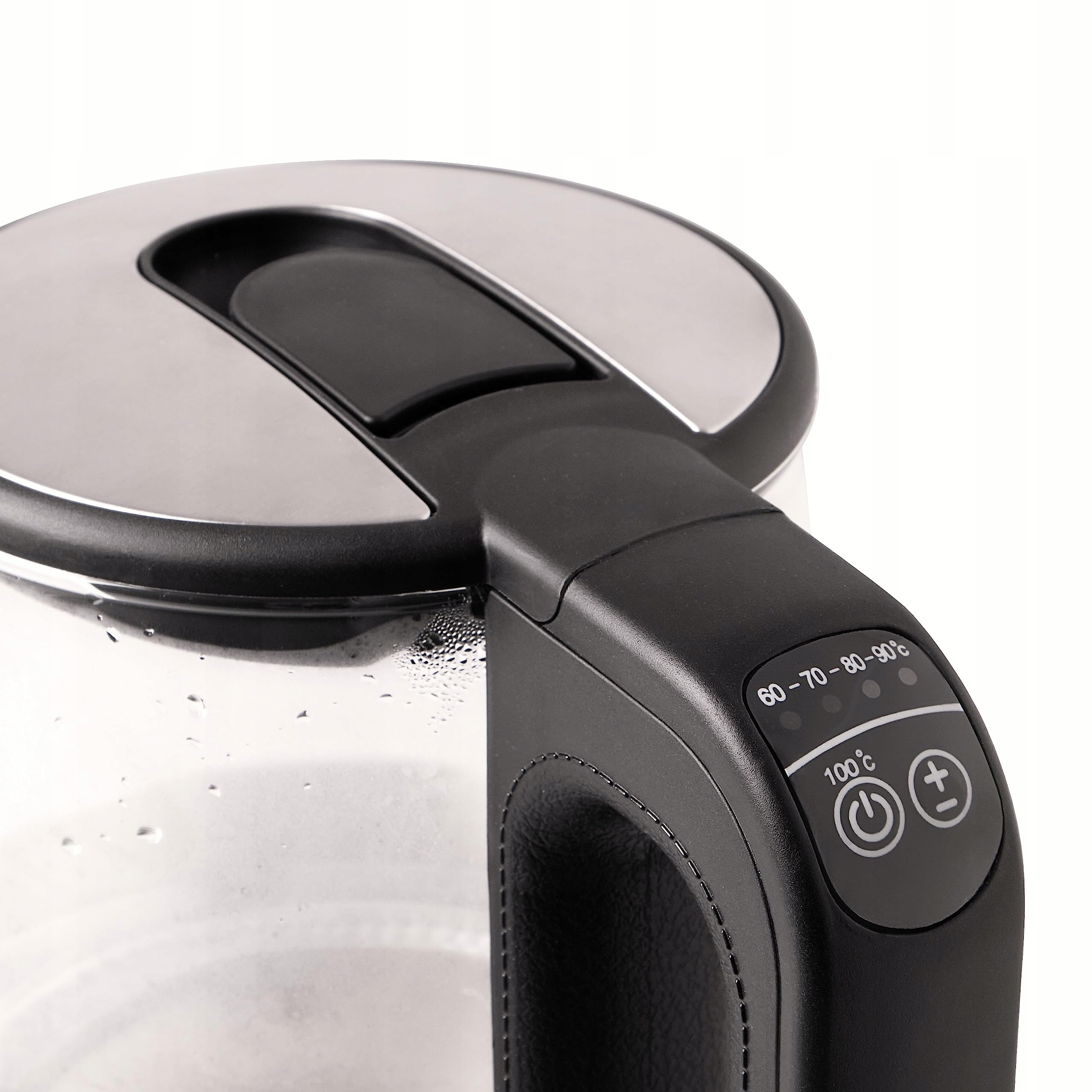 ELDOM Czajnik Szklany z Regulacją Temperatury 1,7L 2200W LED Filtr Kalku — miniatura 7