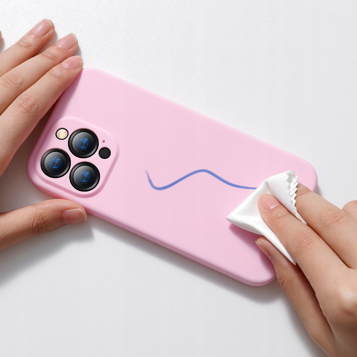 BASEUS RÓŻOWE ETUI SYLIKONOWE SLIM CASE OBUDOWA DO IPHONE 13 PRO MAX Kod producenta ARYT001104