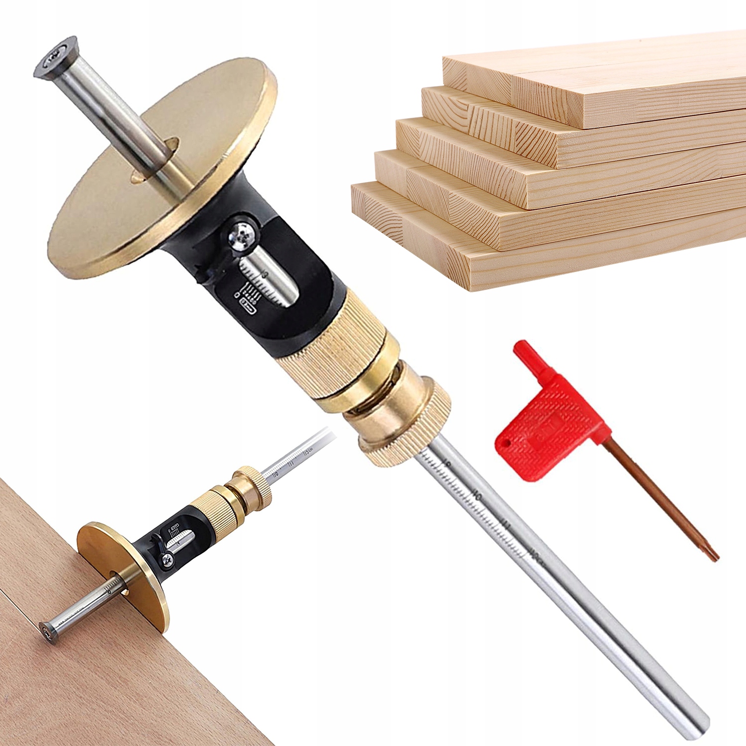 Nástroj Pro Označování Dřeva 0-12 CM, Přesné Nastavení 02 MM