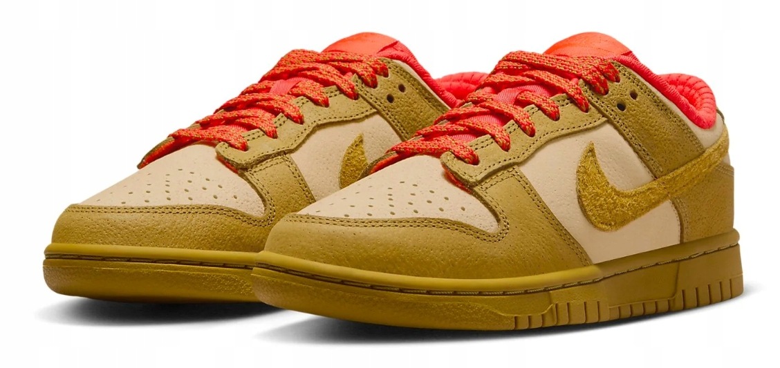 Boty Tenisky Nike Dunk Low Kožené Semišové Sesame Unisex FQ8897-252 44,5