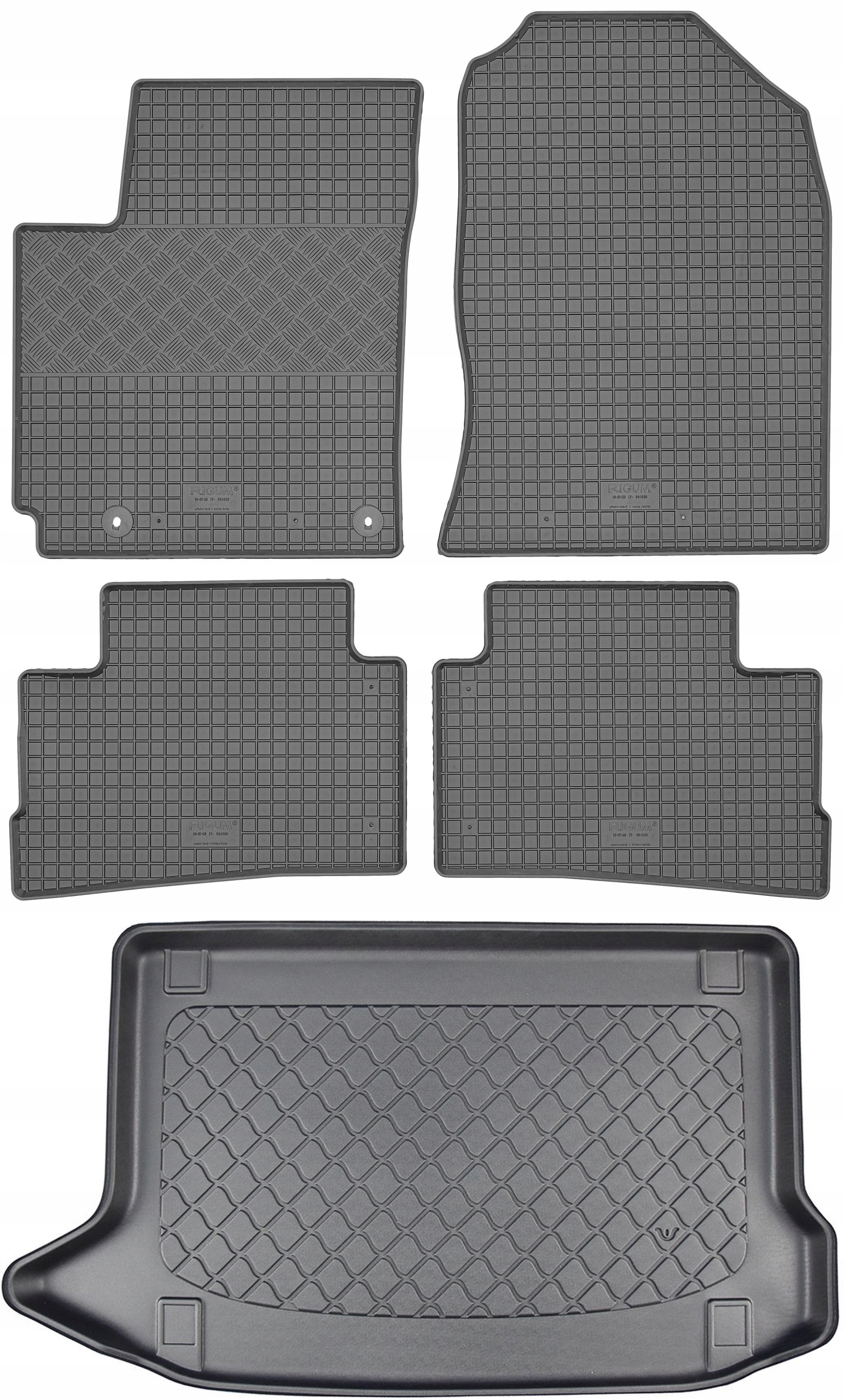 Hyundai Kona Hybrid Suv 5D od roku 09.2019 Sada Koberce batožinový priestor