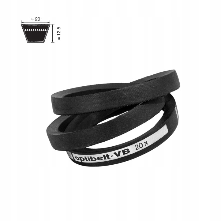 Pas pasek klinowy 20x12,5 4000 Li=4050Lp V Optibelt 20x4000