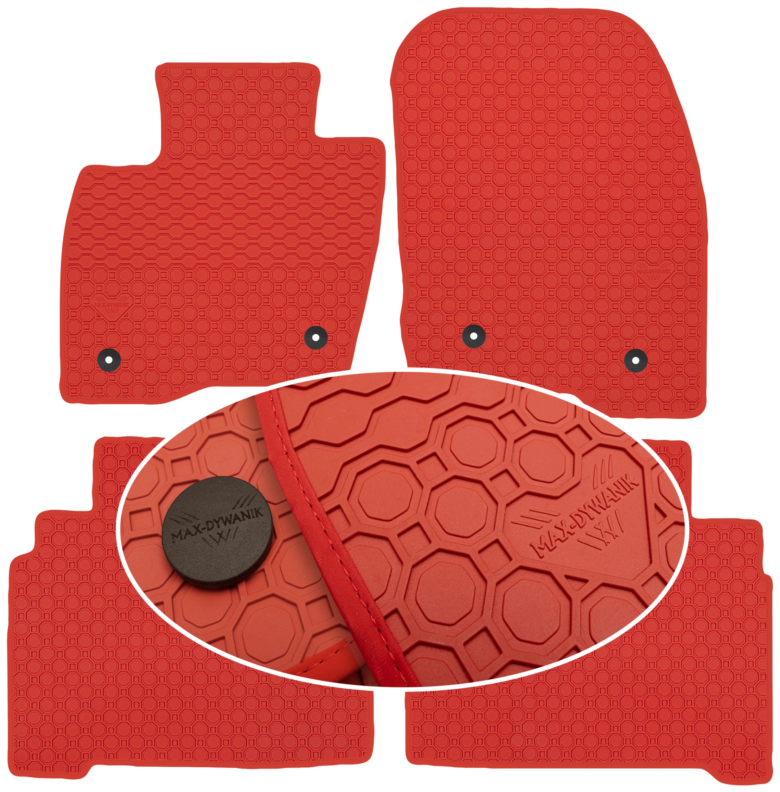 Ford Galaxy III 2015 Koberce Červené