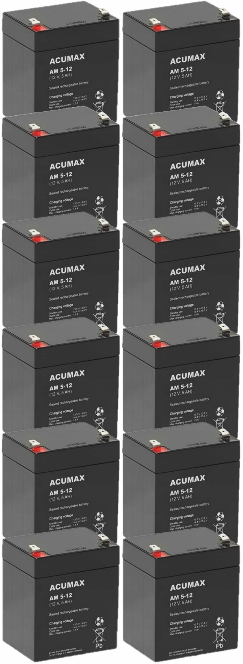 TBC14 BATERIE ZESTAW AKUMULATORÓW DO UPS APC EATON POWERWALKER 12x AM 5-12