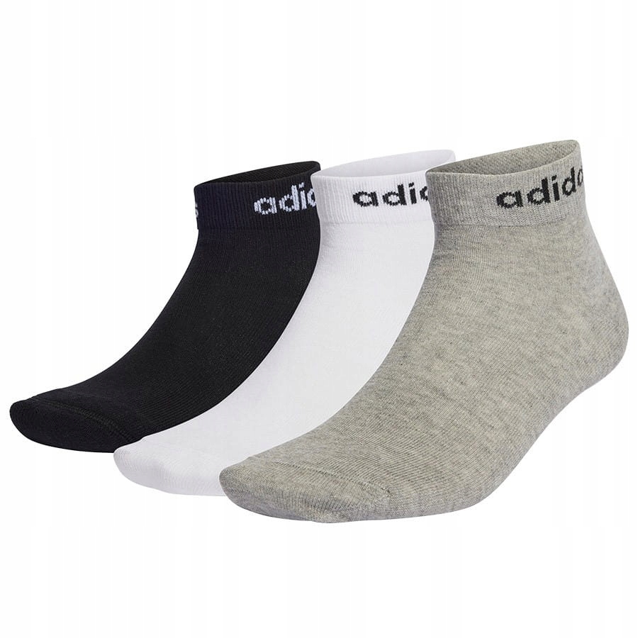 Skarpety Adidas Think Linear 3 Pary Sportowe Skarpetki Multikolor, 46-48