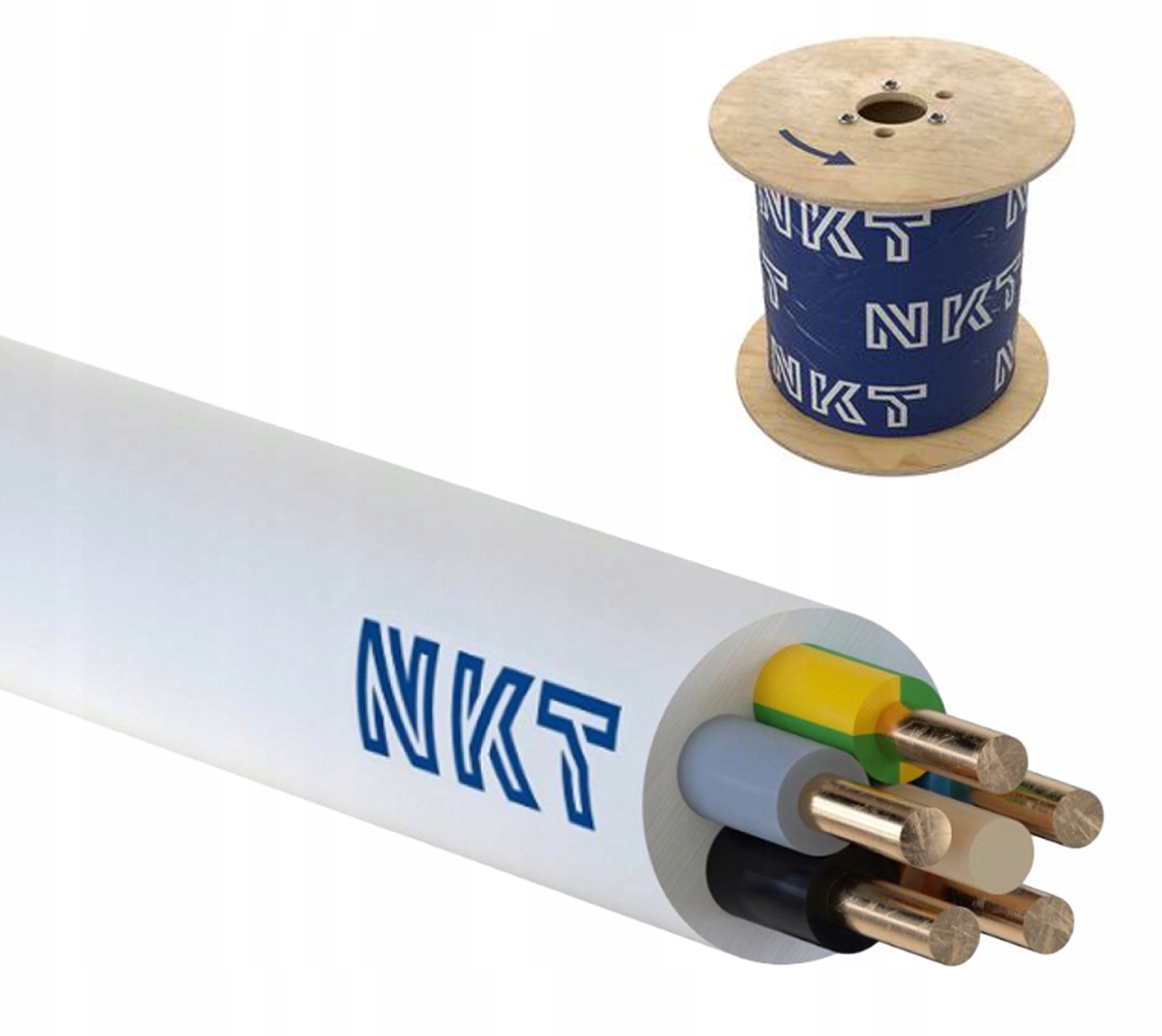 

Przewód kabel drut Ydy 5X2,5 mm2 750V Nkt 1mb