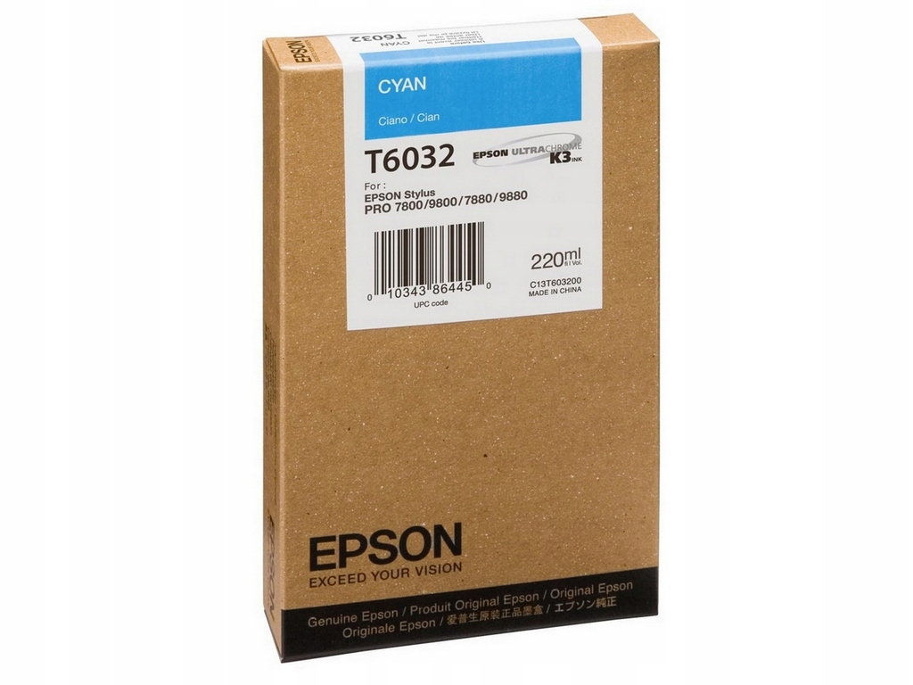 Epson T603 Cyan 220 ml C13T603200