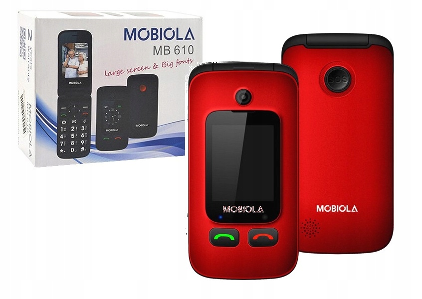 Mobilný telefón Mobiola MB610 32 Mb 32 Mb červená