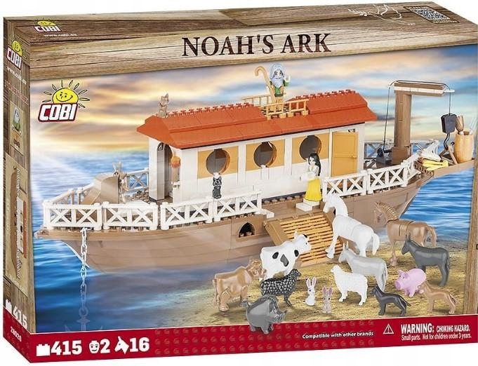 Klocki Cobi Arka Noego 28026 statek 18 figurek Zwierzęta figurki